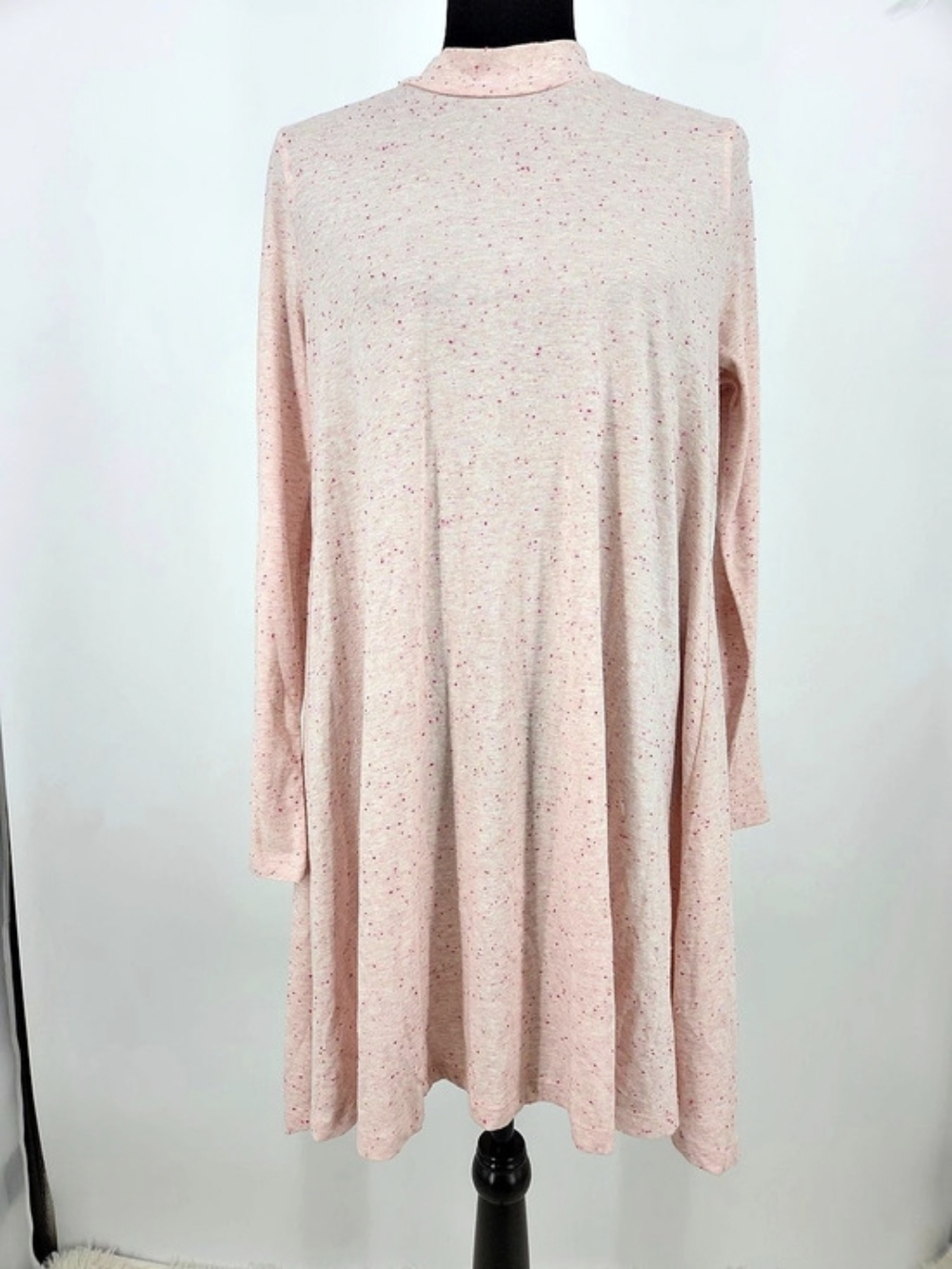 Bongo Pink Speckled Midi Dress Size Large